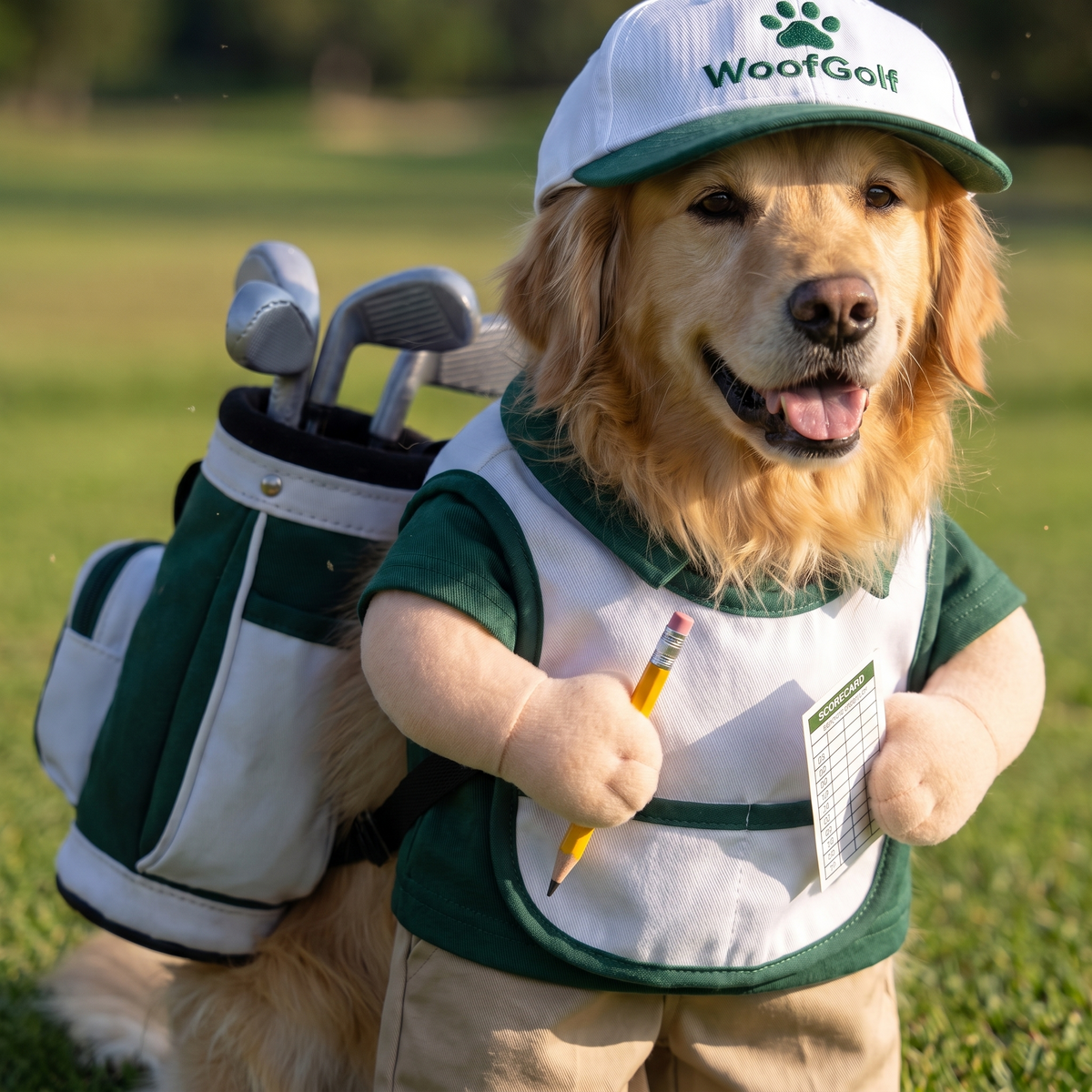 WoofGolf caddie costume, size Large